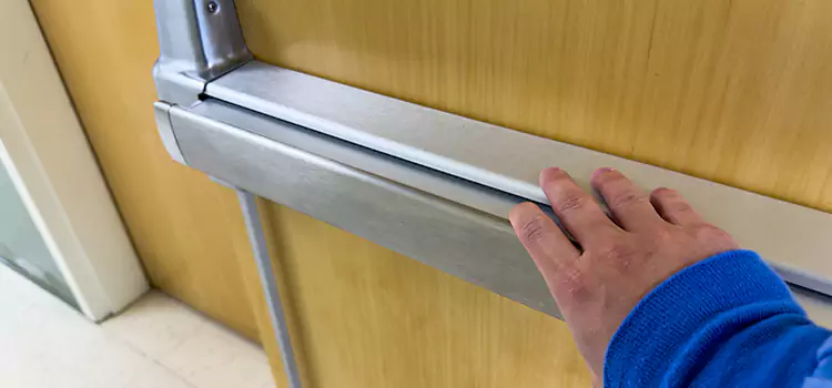 Installing a Push Bar on a Door Lombard
